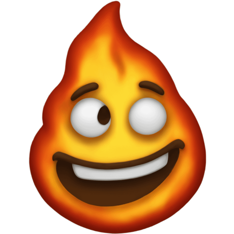 Fire poop emoji  emoji