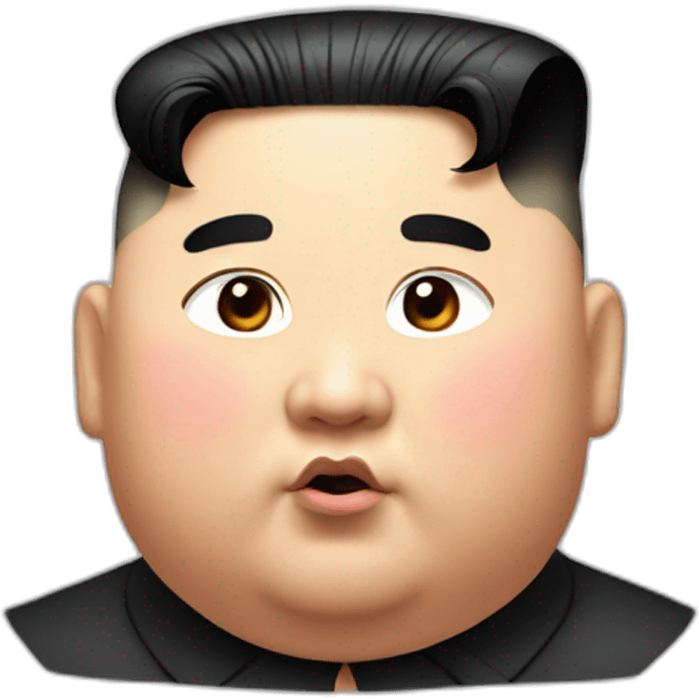 kim jong un chubby face emoji