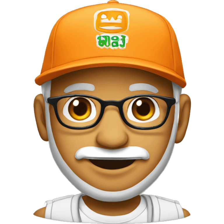 Modi with snapback cap emoji