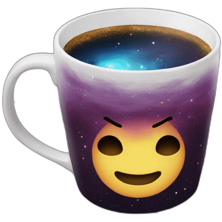 Galaxy in a coffee cup emoji