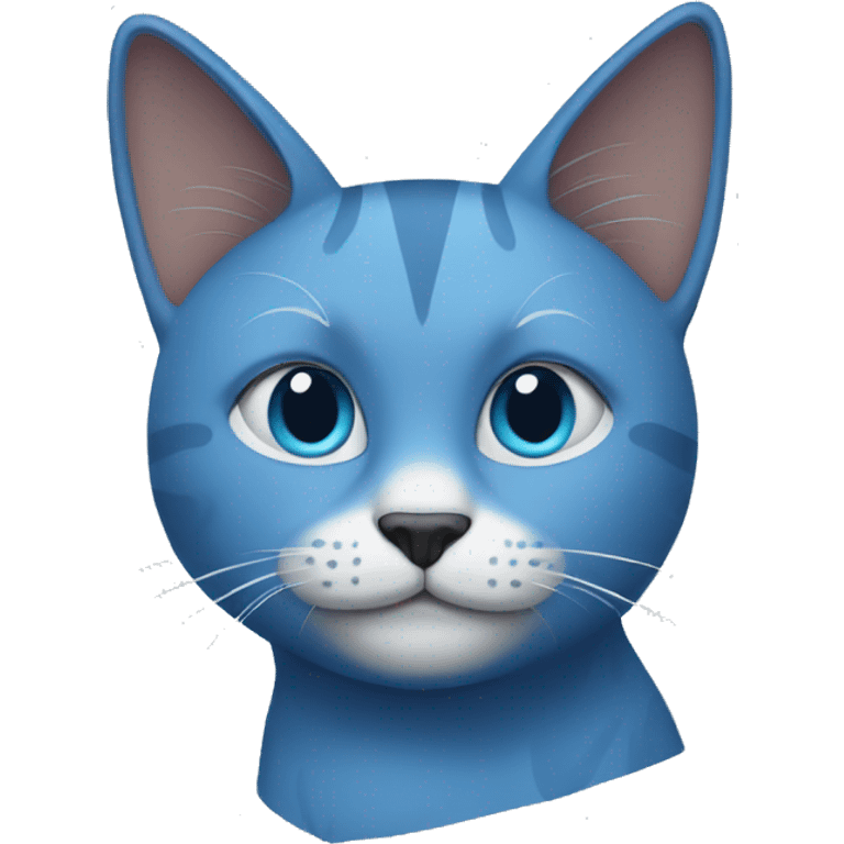 Blue cat emoji