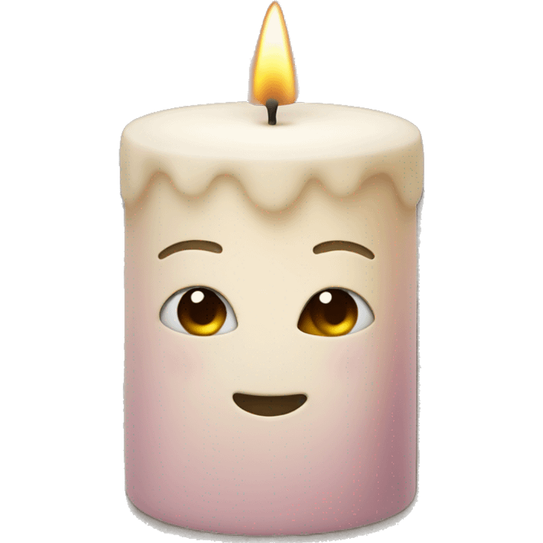 Powder-colored candle emoji