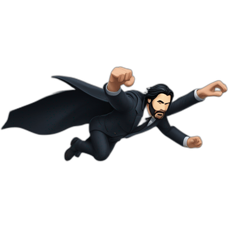 john wick superman flying hell knows where emoji