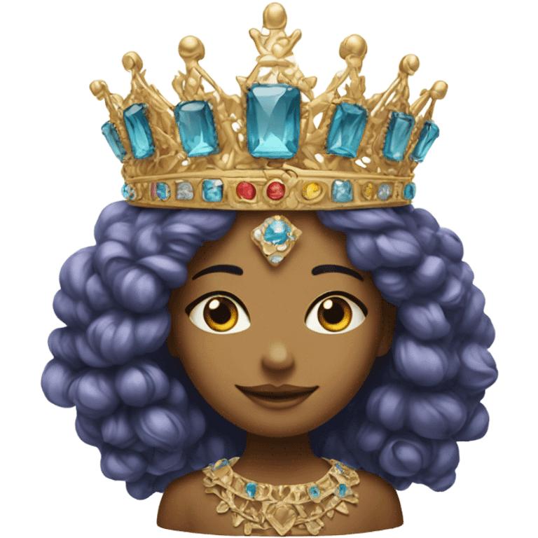 A crown  emoji