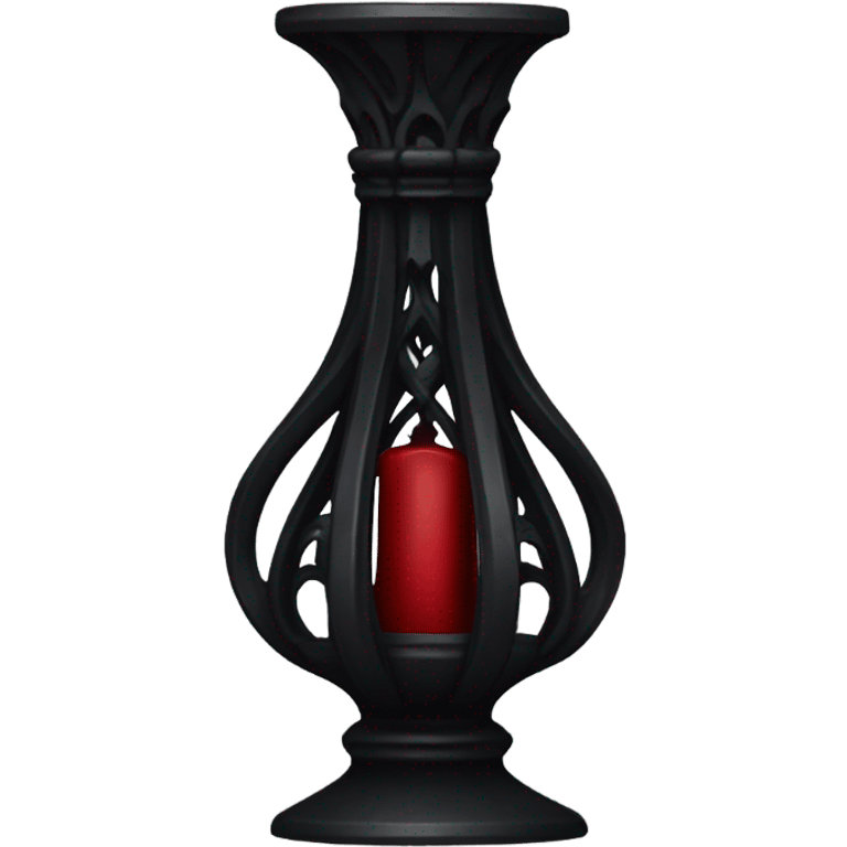 gothic candlestick black with red emoji