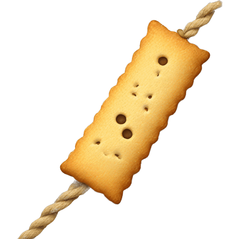 Cracker with a rope emoji