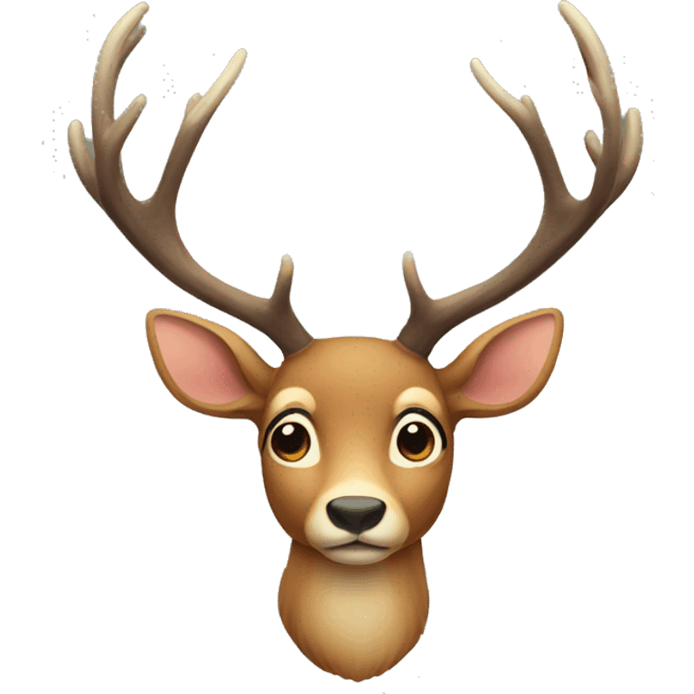 Deer with big antlers  emoji