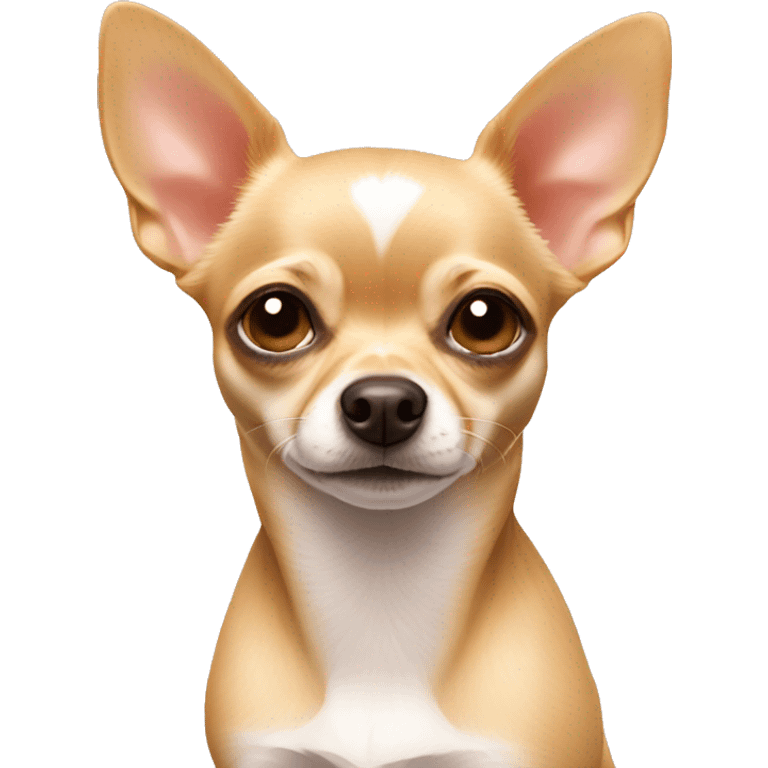 Tan chihuahua pink nose emoji