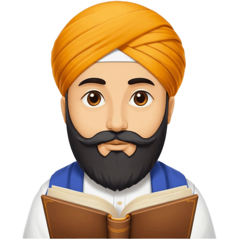 sardar reading gurbani emoji