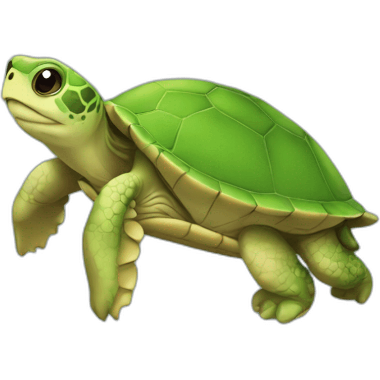 Tortue calin grenouille emoji