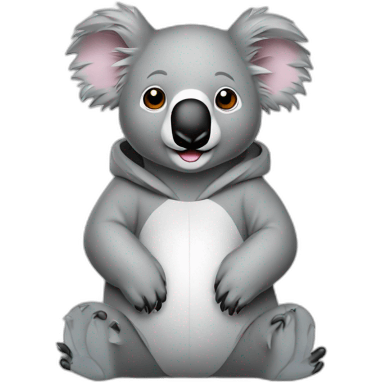 Koala sweat avec capuche  emoji