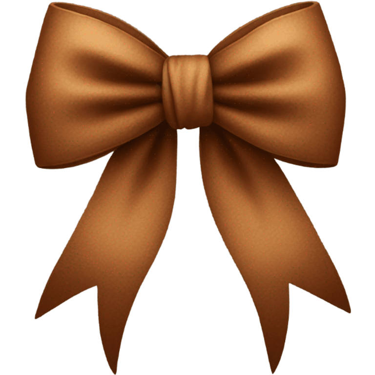 Brown aesthetic bow emoji