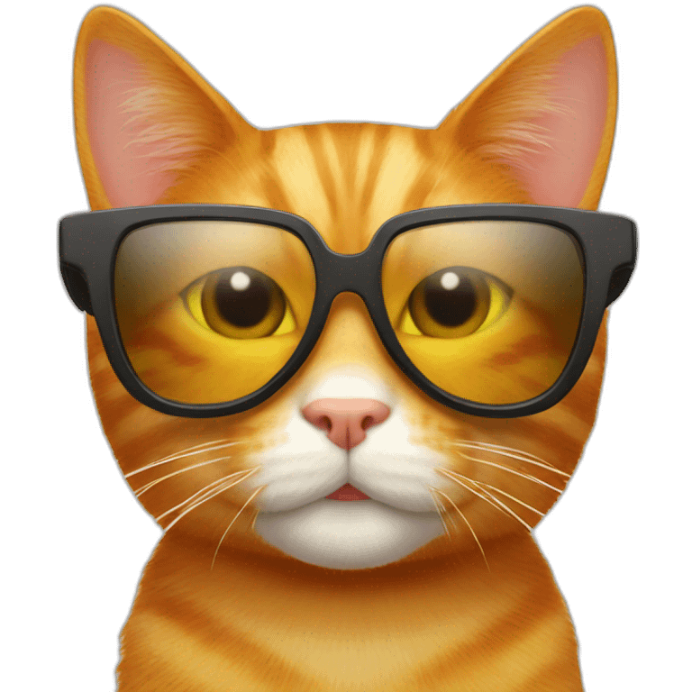 ginger cat wit sunglass emoji