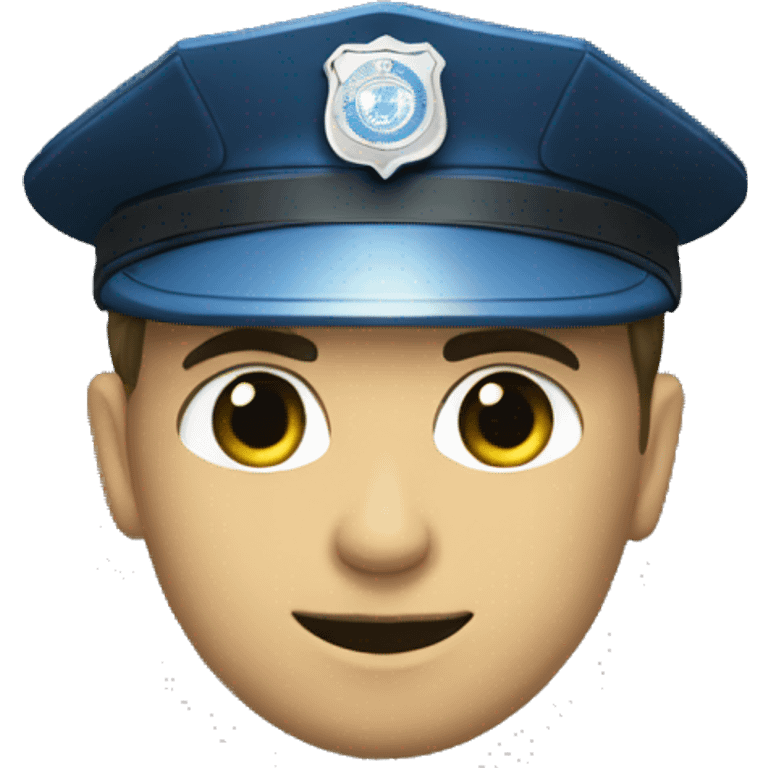 un policier en tenu emoji