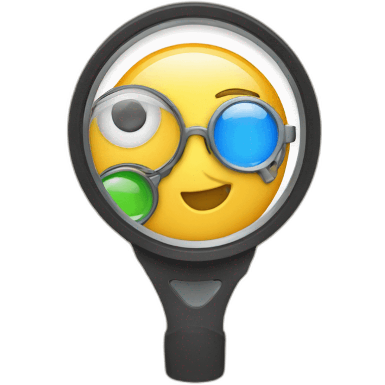 Un loupe avec sa famille emoji