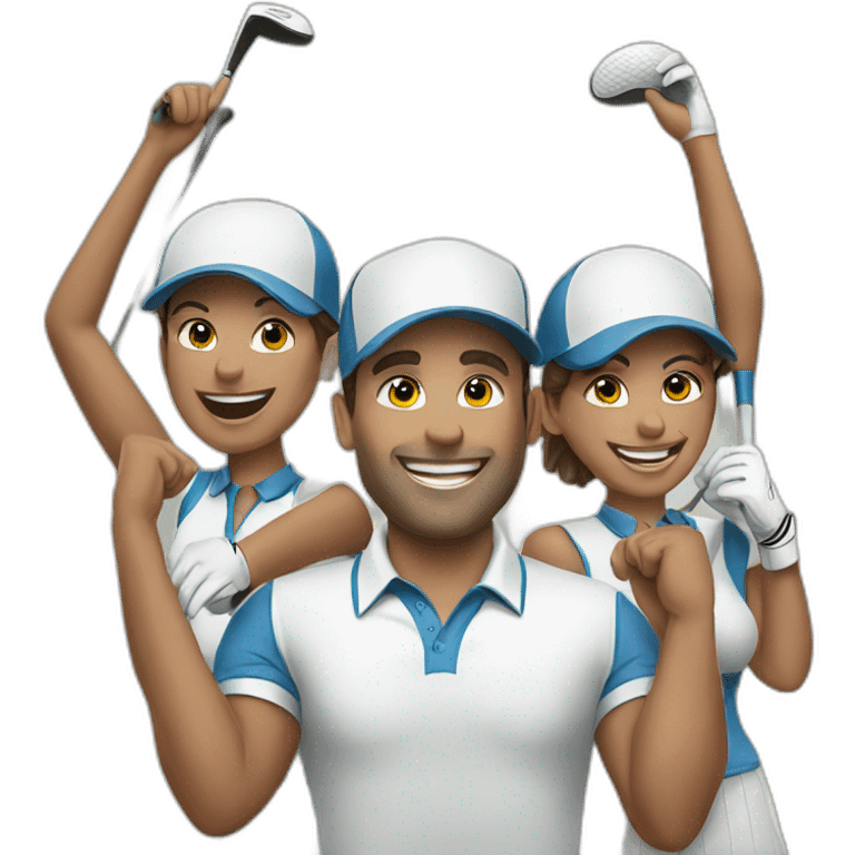 team-cheer-golf emoji