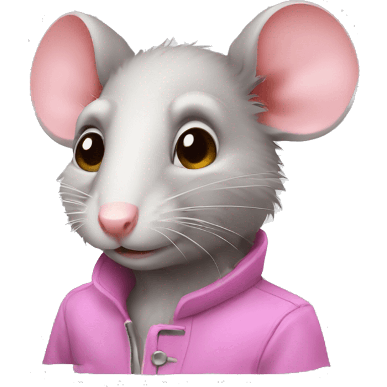 Rat pink emoji