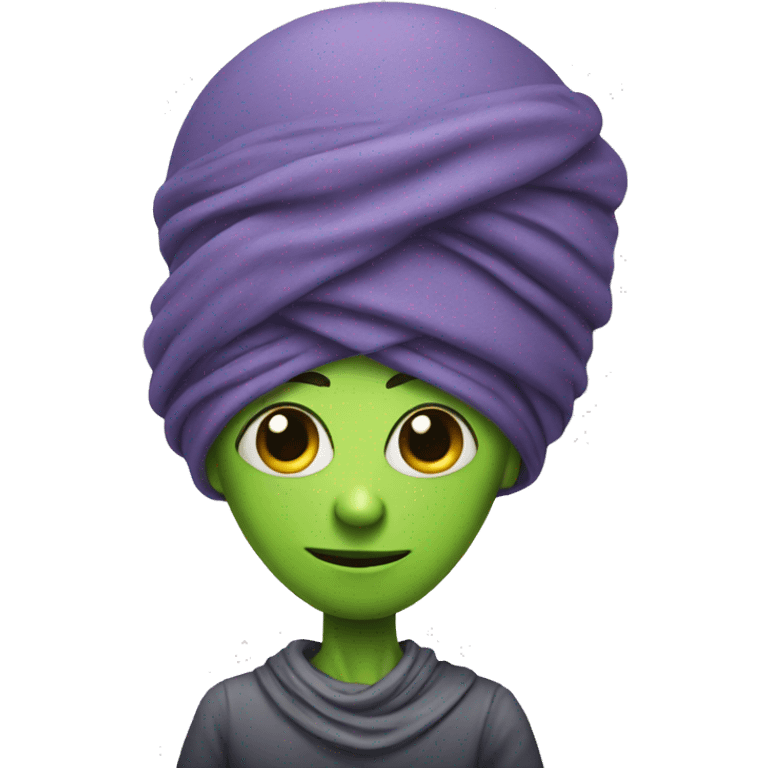 Alien with a turban  emoji