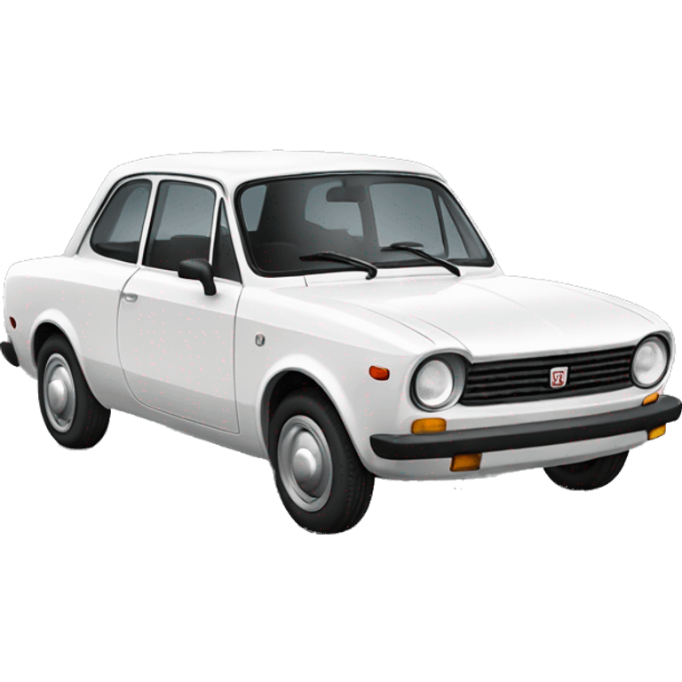 White fiat 124 emoji