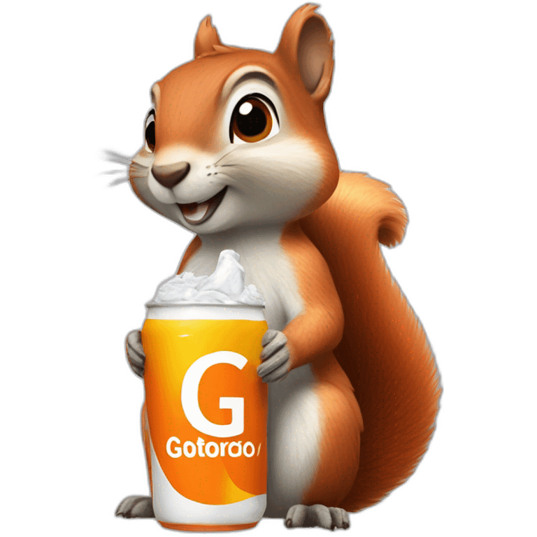 Squirrel with gatorade emoji