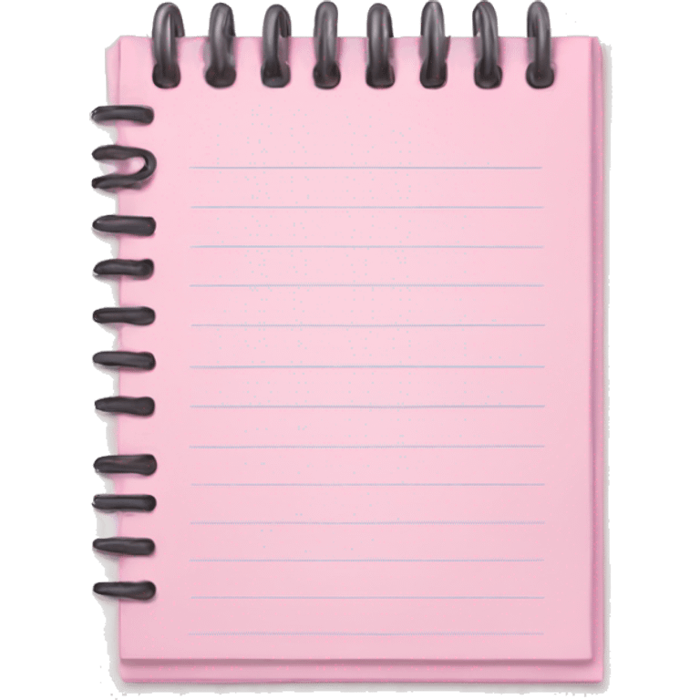 light pink notepad emoji