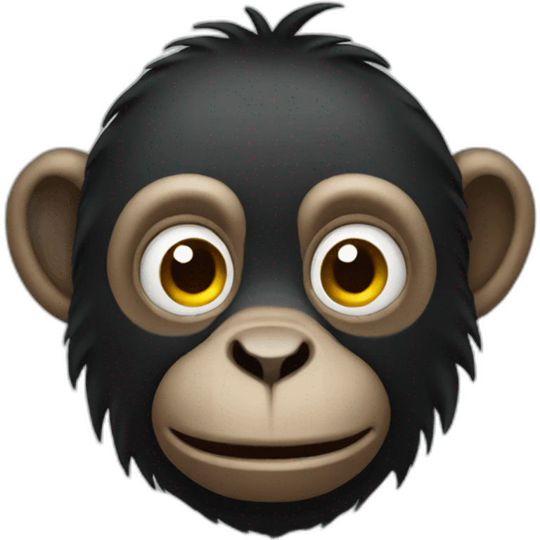 dark monkey emoji