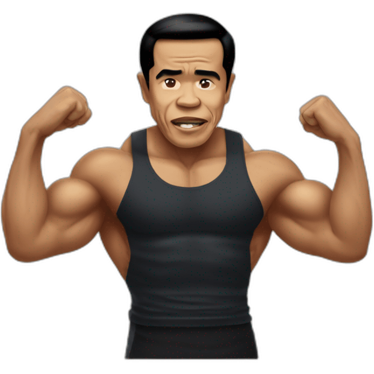 Jokowi gym muscle emoji