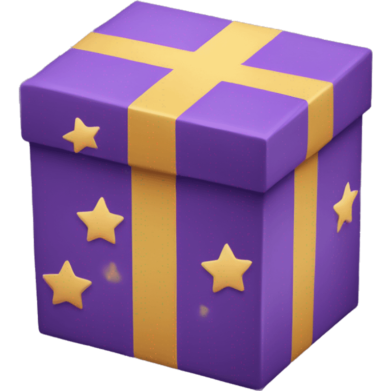 purple box with stars emoji