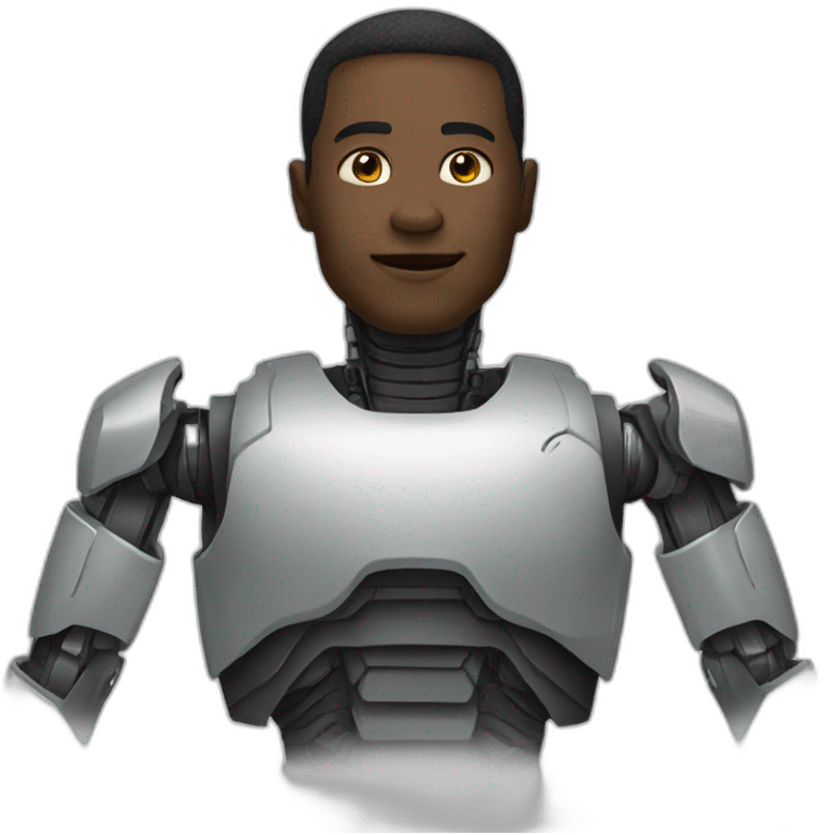 Half man half robot emoji