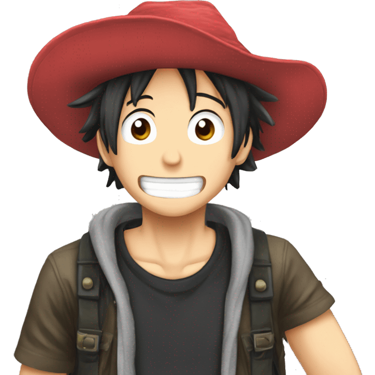 inoxtag the youtubeur with luffy hat emoji