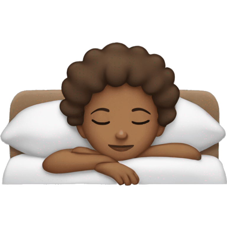 brownskin girl sleeping emoji