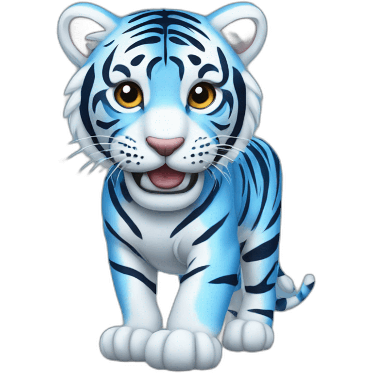 Blue tiger emoji