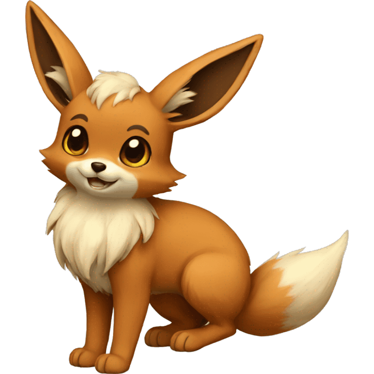 Eevee-Fox full body emoji