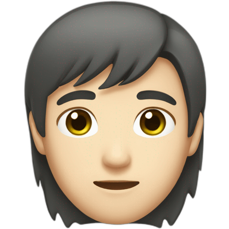 japanese asian guy with green eyes and brown hair emoji