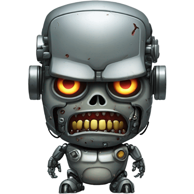 Fat zombie robot terminator  emoji