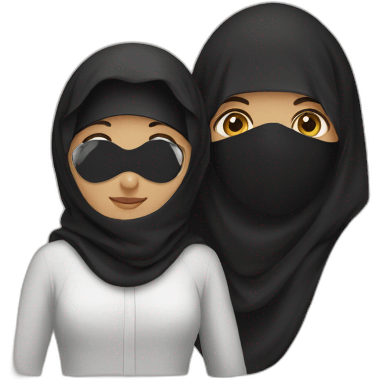 Muslim couple niqab emoji