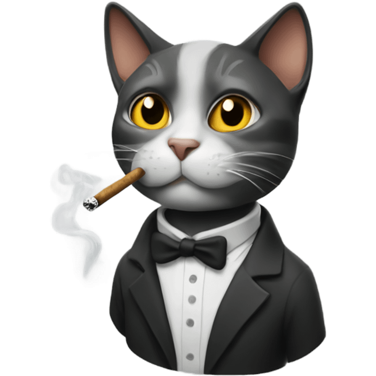 smoking cat emoji