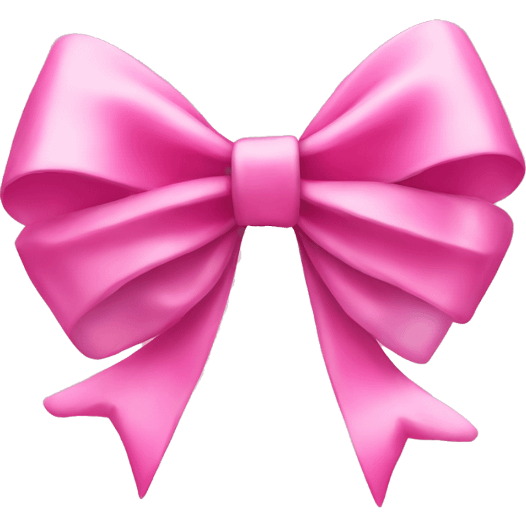 Pink Christmas bow emoji