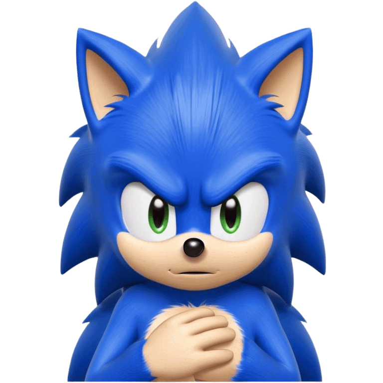 Sonic being annoyed emoji