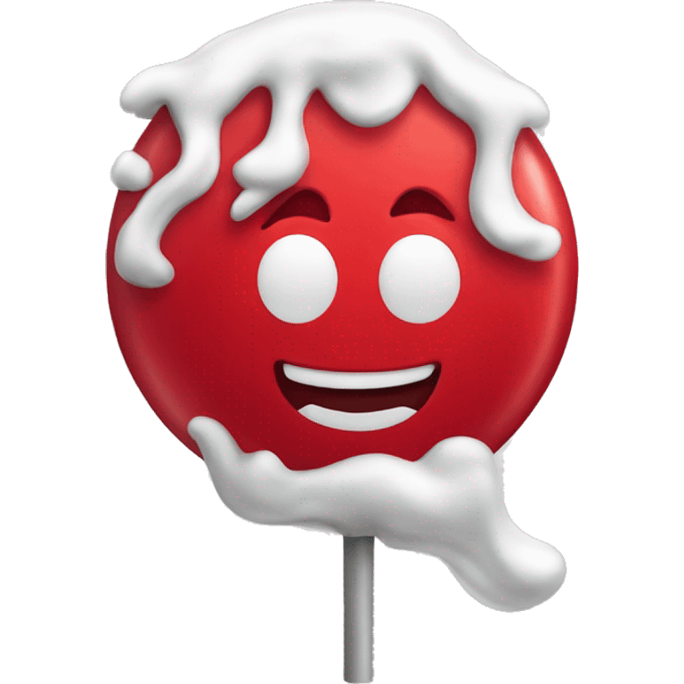 red candy whit face emoji