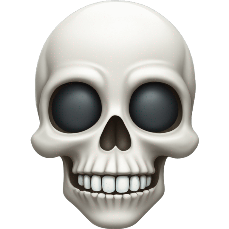 Skull with diamond teeth emoji