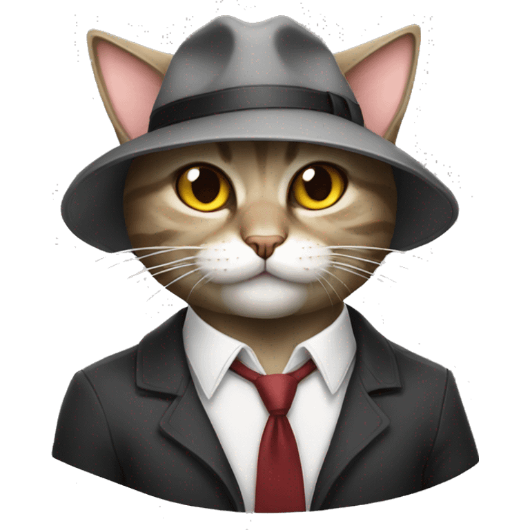 Gangster cat emoji