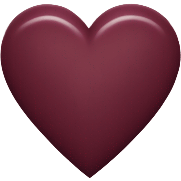 Burgundy heart emoji