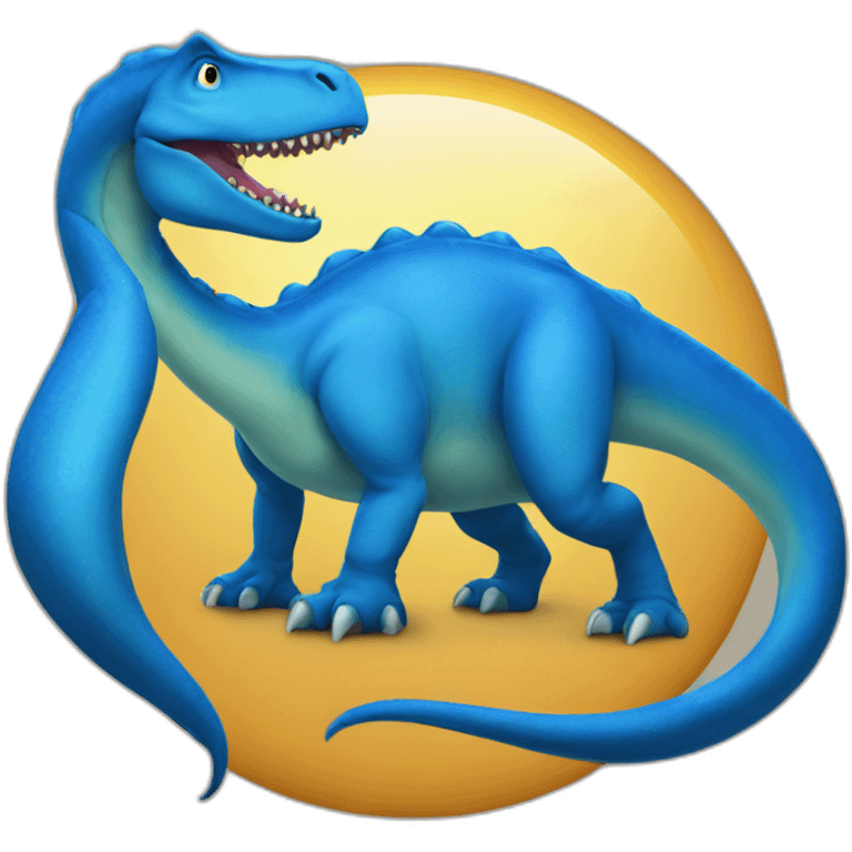 big blue dinosaur emoji