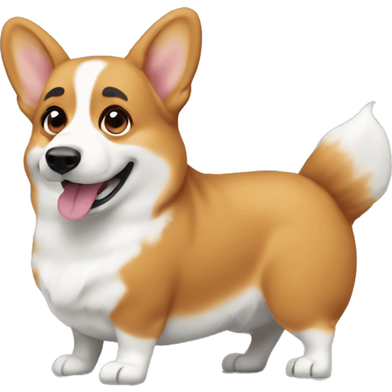 Corgi pooping  emoji