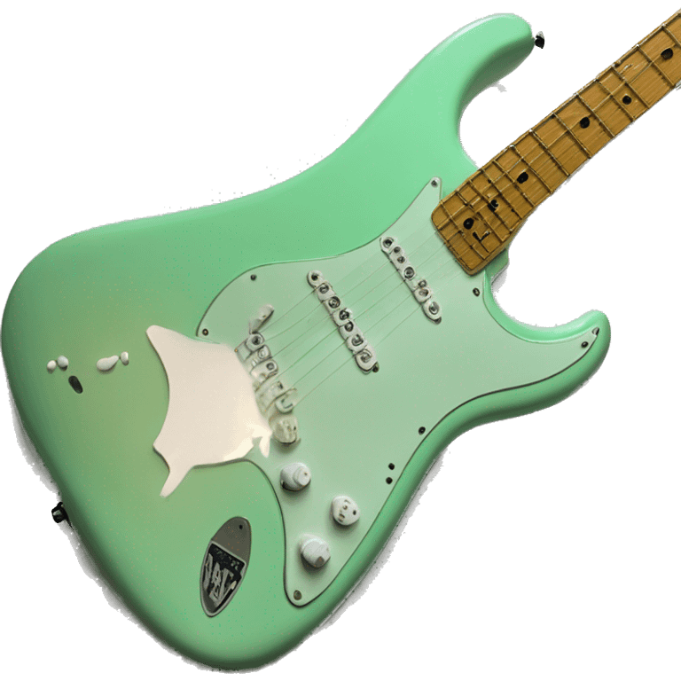 A single pickup surf green Tom delonge Stratocaster emoji