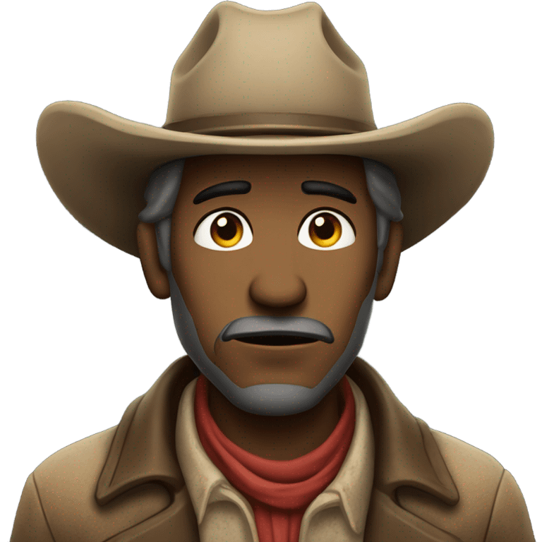 Sad cowboy emoji