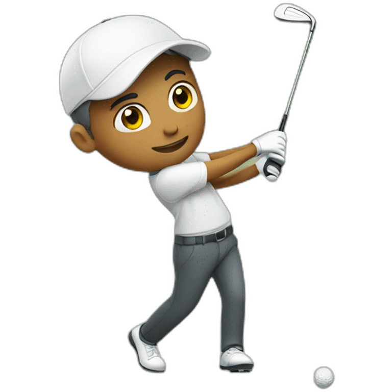 Playing golf emoji