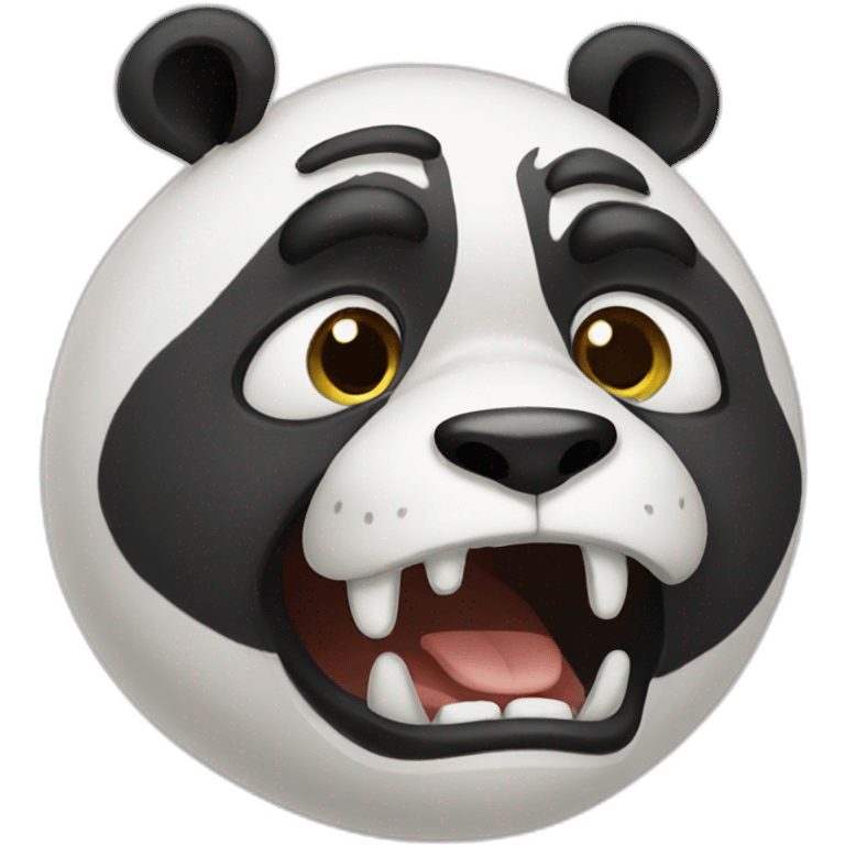 crazy panda emoji