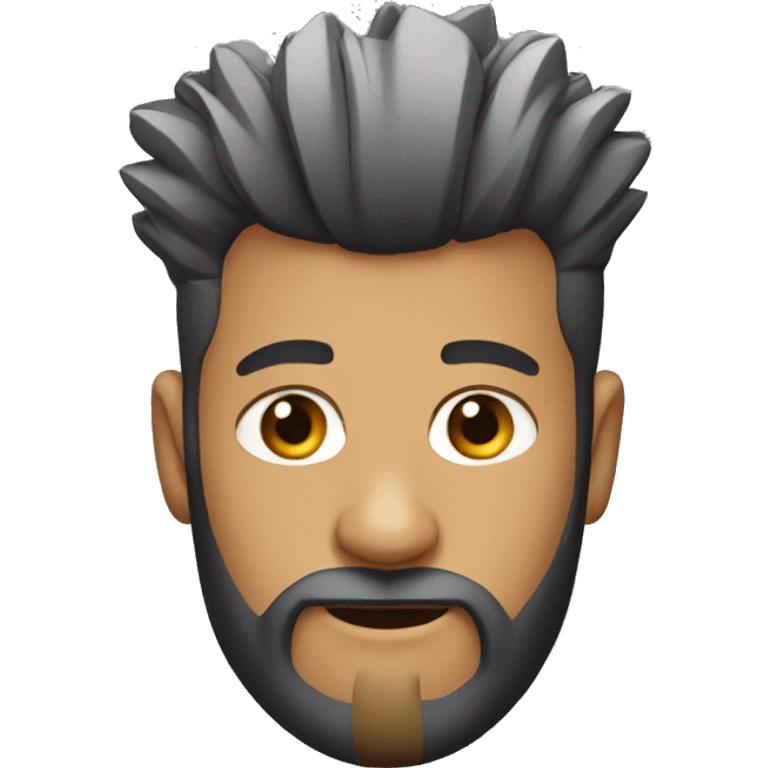 Man with Mohawk and beard  emoji